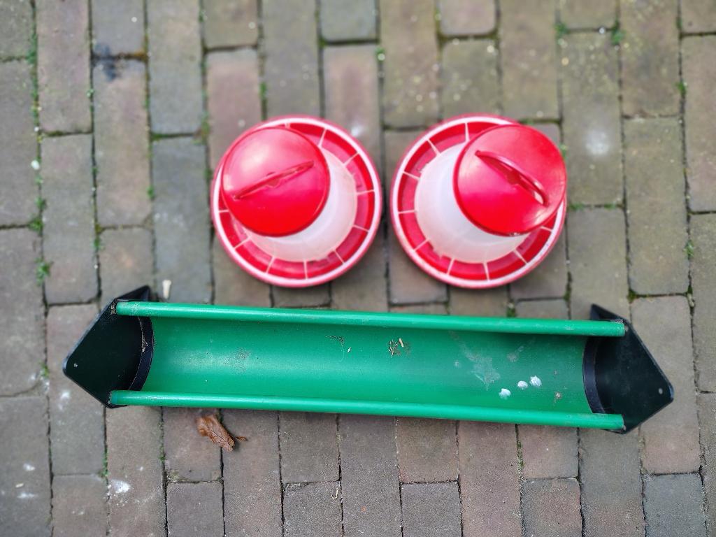 voerbak kippen, Dieren en Toebehoren, Pluimvee | Toebehoren, Zo goed als nieuw, Drinken en Voederen, Ophalen