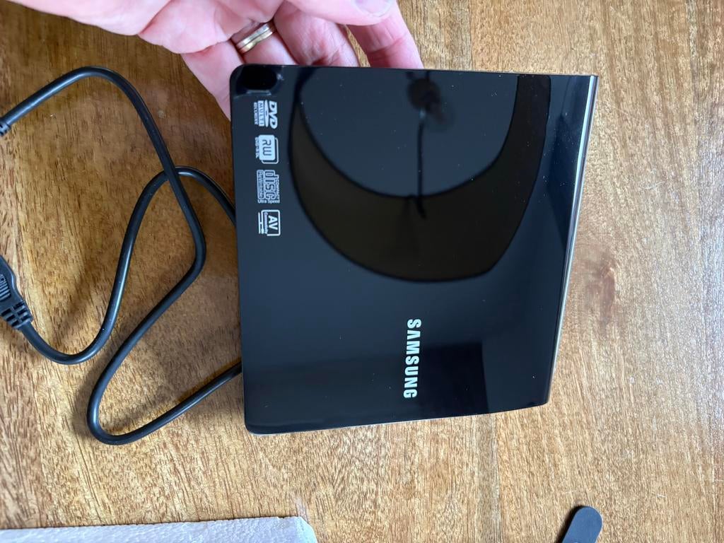 Samsung SE-208 Portable DVD Writer - Extern, Computers en Software, Optische drives, Gebruikt, Ophalen of Verzenden, Extern, Cd