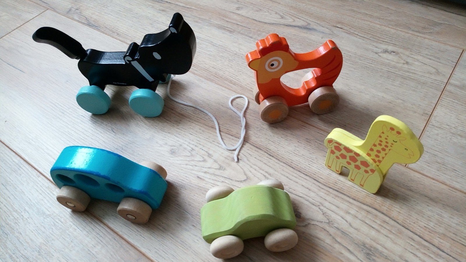 5 stuks houten speelgoed NIEUW en ZGAN, Ophalen of Verzenden, Zo goed als nieuw