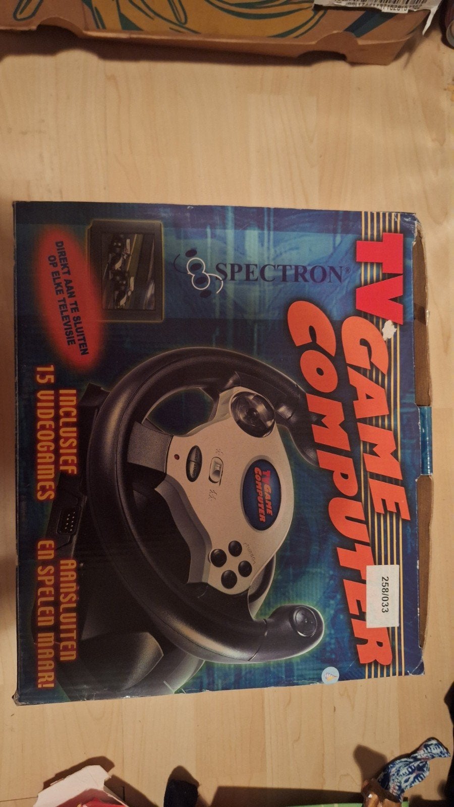 Spectron TV Game Computer met Stuur en 15 Videogames, Ophalen, Overige merken, Gebruikt