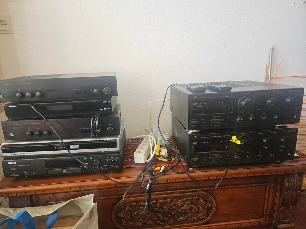 Diverse stereo apparatuur - JVC, Proton, Philips, Panasonic, Ophalen, Gebruikt, Dvd-speler, JVC