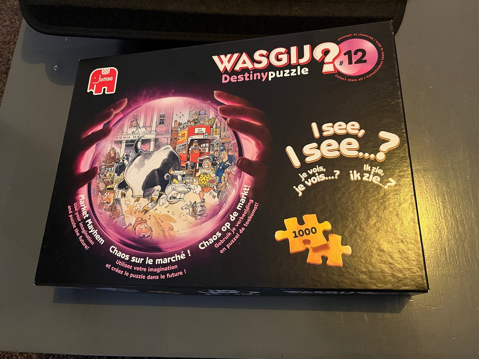 Wasgij Destiny 12: Market Mayhem 1000 stukjes puzzel, Ophalen, 500 t/m 1500 stukjes, Zo goed als nieuw, Legpuzzel