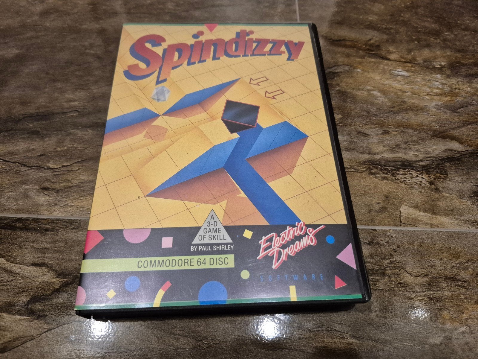 Commodore 64 Spindizzy Disk - Compleet met handleiding, Puzzel en Educatief, Gebruikt, 1 speler, Ophalen of Verzenden