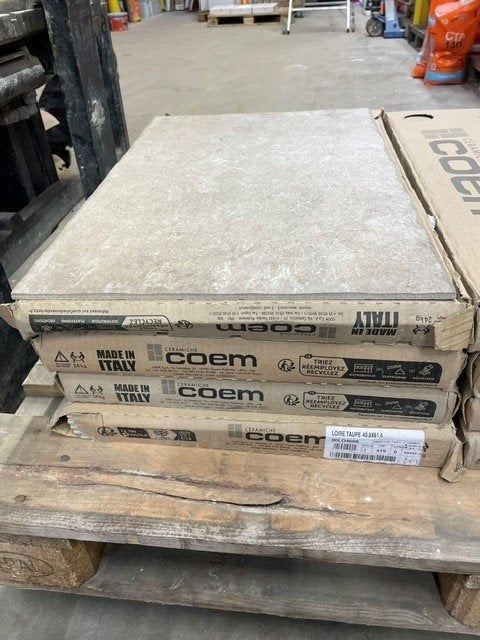 tegels COEM Loire Taupe tegels 40,8 x 61,4 cm, Ophalen, 40 tot 60 cm, Overige typen, Nieuw