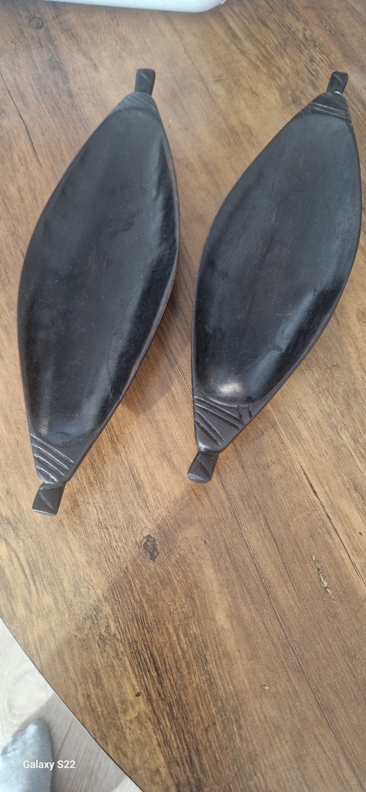 Ovale houten bakjes uit Senegal, Antiek en Kunst, Ophalen of Verzenden