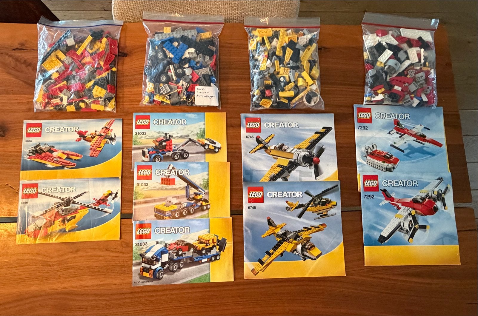 Lego Creator sets 5866, 31033, 6745, 7292 compleet, Ophalen, Gebruikt