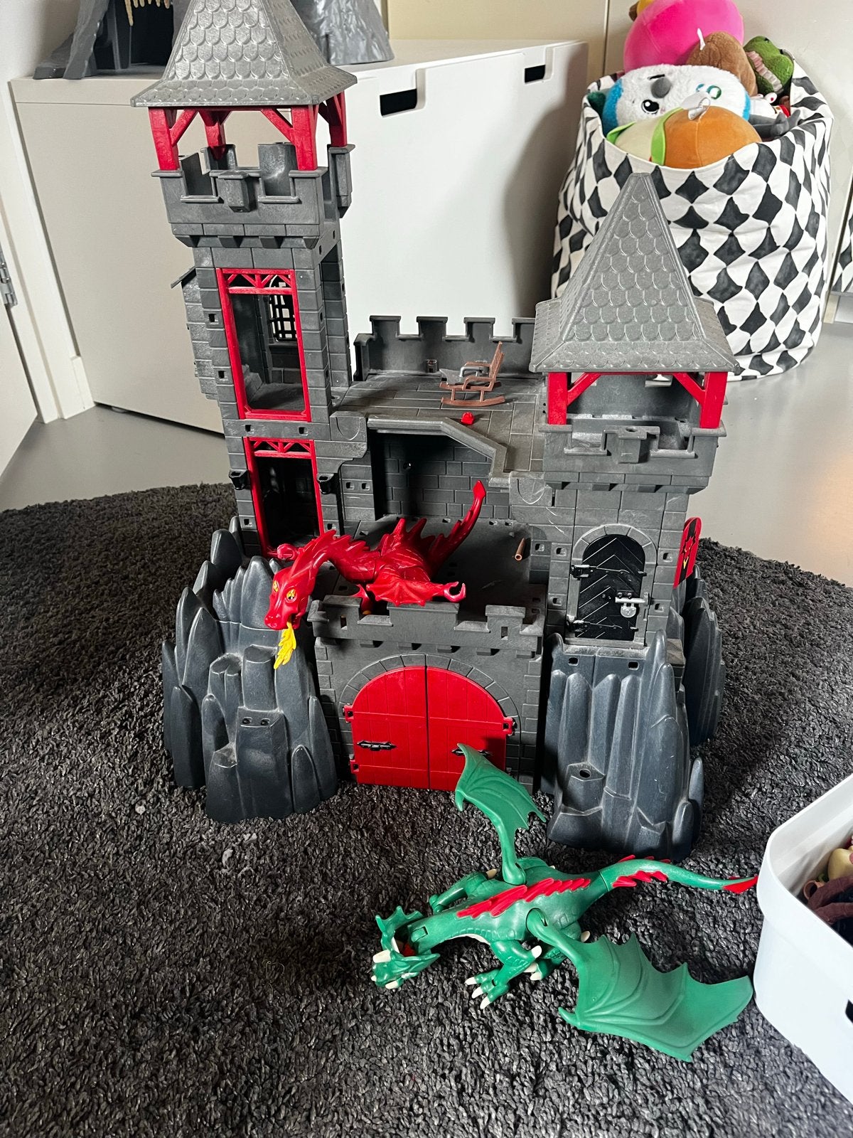 Playmobil Kasteel met Draken en Figuren, Kinderen en Baby's, Speelgoed | Playmobil, Gebruikt, Complete set, Ophalen of Verzenden