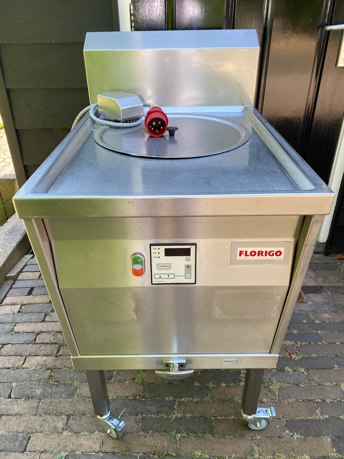 Florigo HR vis / friet frituur friteuse - ø40cm - 400V-11kW, 4 liter of meer, Ophalen, Gebruikt