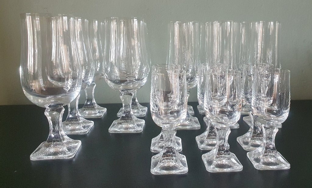 Set Vintage Kristallen glazen Milo - Rosenthal Thomas Design, Ophalen of Verzenden
