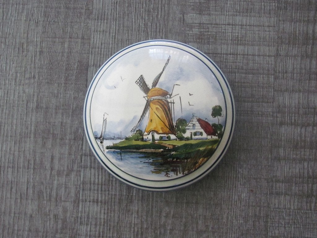 Polychrome dekseldoos - Anthonie Gerardus (Ton) de Kruijf, Ophalen of Verzenden