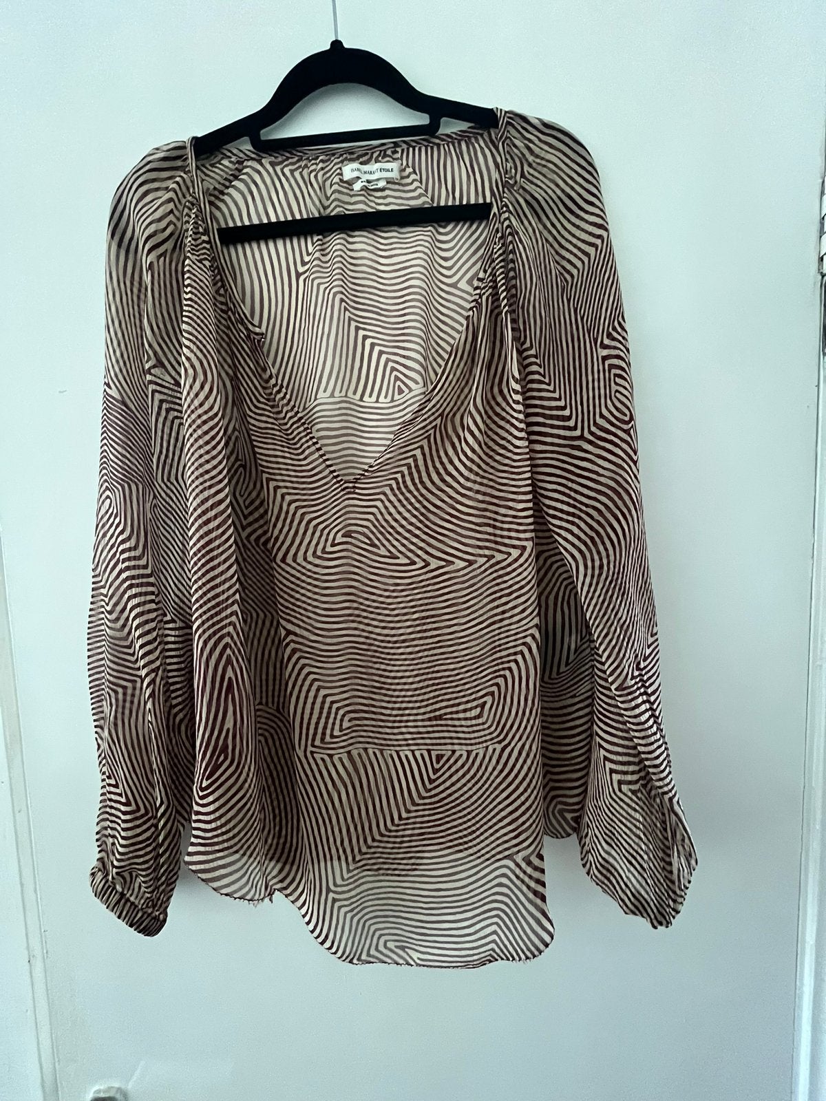 Isabel Marant blouse, Kleding | Dames, Verzenden, Zo goed als nieuw, Maat 38/40 (M), Beige