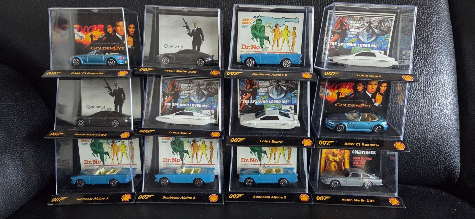 James Bond Auto Collectie,Miniatuurmodellen met Filmposters, Ophalen of Verzenden, Gebruikt, Auto
