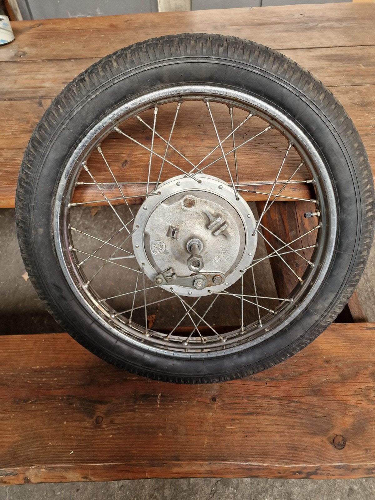 Kreidler Voorwiel met 160 mm Leleu naaf, perfect rond., Ophalen of Verzenden, Overige typen, Overige merken