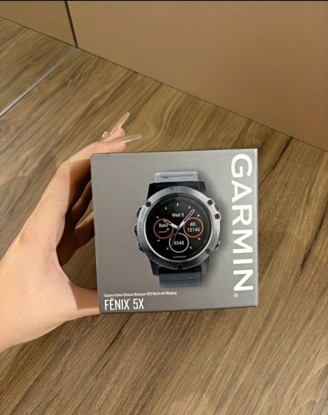 Garmin Fenix ​​5X Sapphire Edition horloge, Zwart, Ophalen of Verzenden, Zo goed als nieuw, Waterdicht