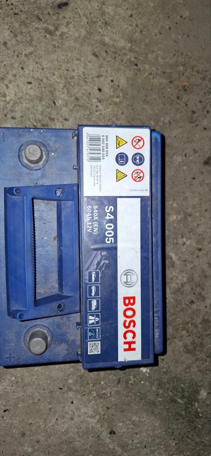 Bosch S4 005 Autobatterij 12V 60Ah 540A, Ophalen of Verzenden, Gebruikt, Universele onderdelen