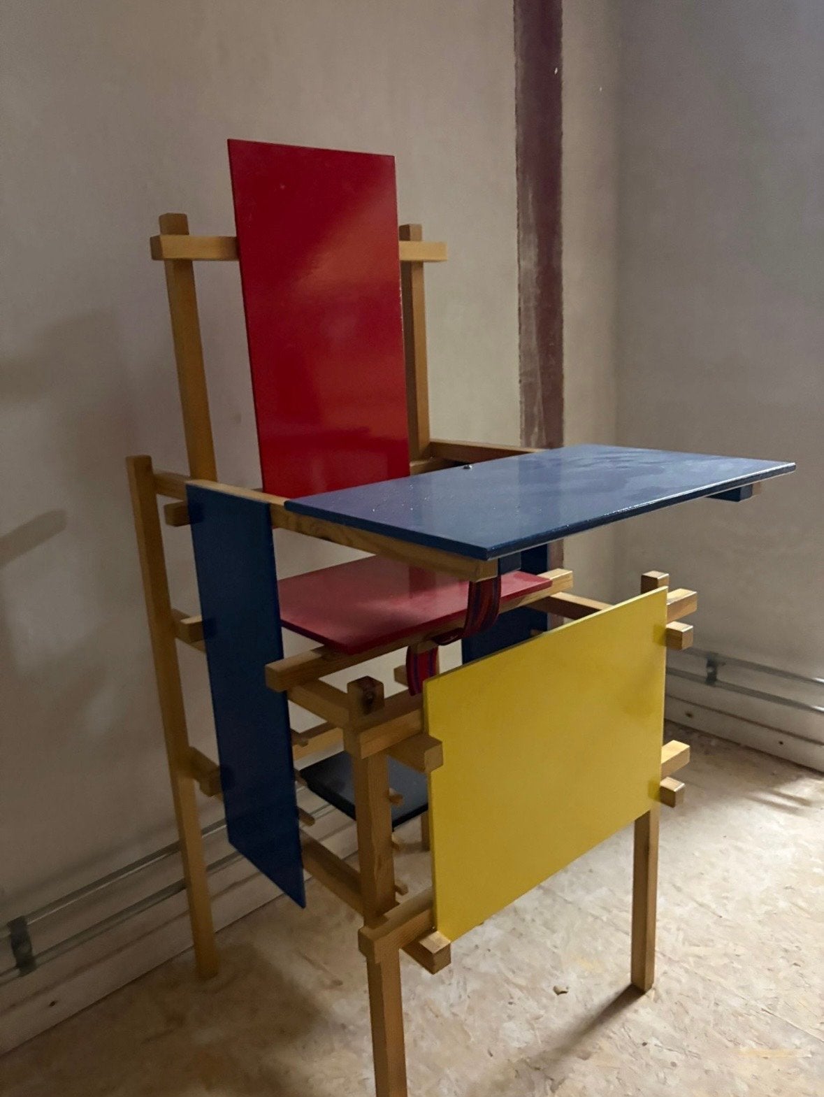 Vintage Meegroeistoel in stijl van Rietveld, Ophalen, Gebruikt, Meegroeistoel
