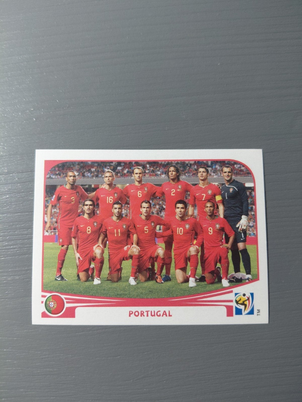 portugal teamfoto (cristiano ronaldo) panini wk 2010, Verzamelen, Ophalen of Verzenden, Nieuw