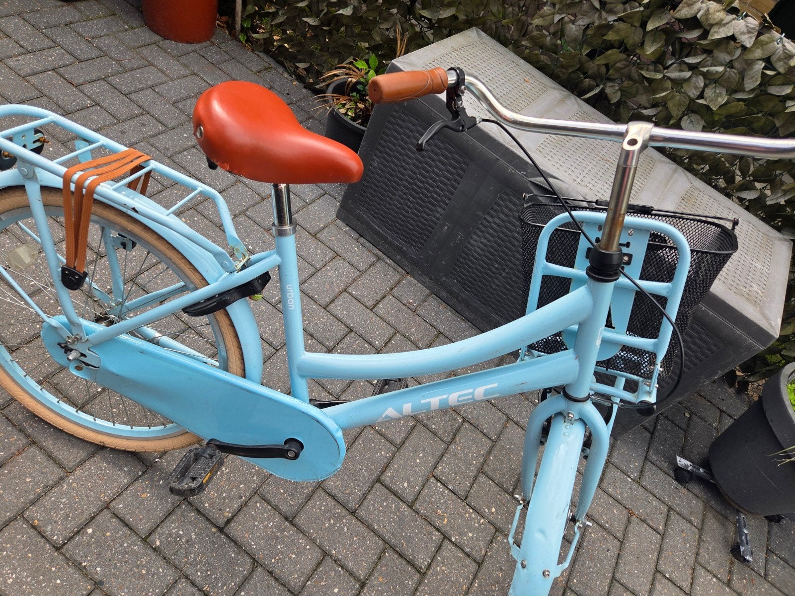 Altec fiets met mandje en bagagedrager, Velgrem, 50 tot 53 cm, Ophalen, Overige merken