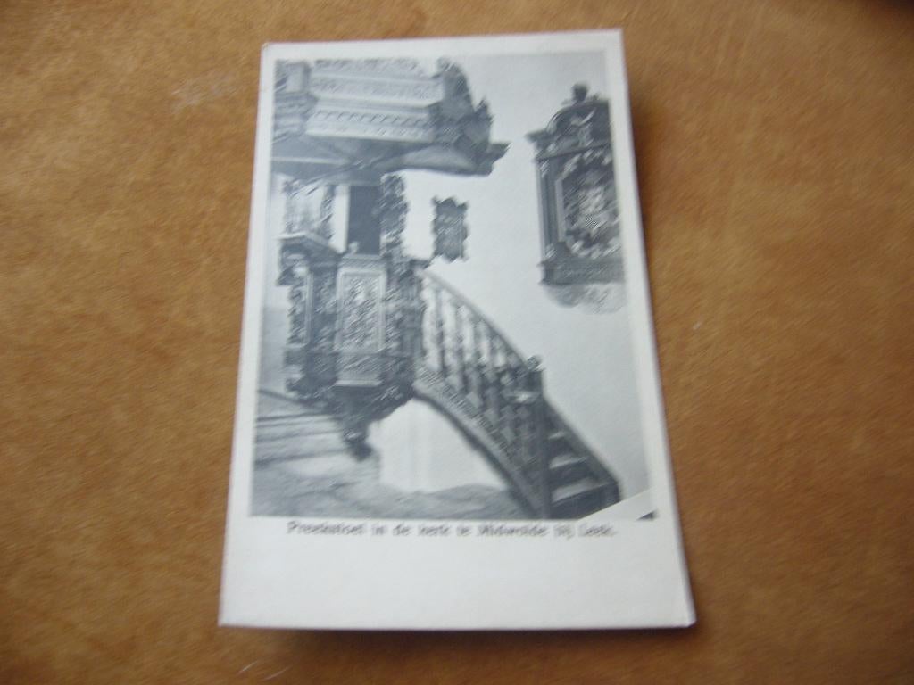 MIDWOLDE  =  PREEKSTOEL IN DE KERK, Ophalen of Verzenden, 1940 tot 1960, Ongelopen