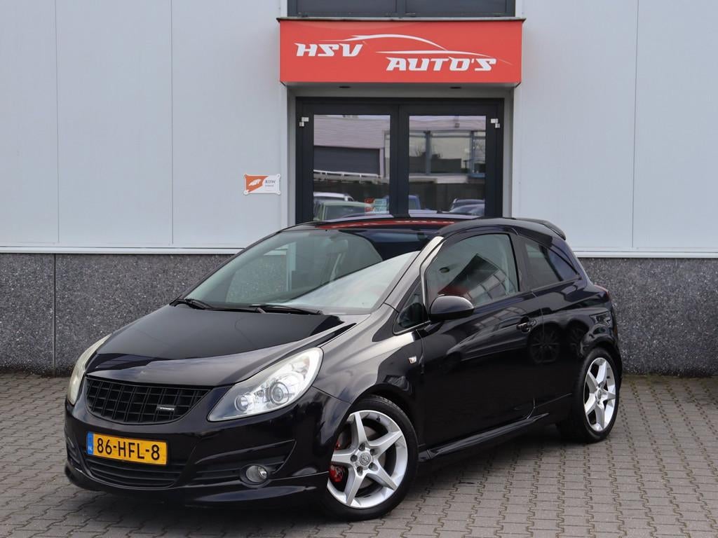 Opel Corsa 1.6-16V GSI 150 PK navi LM org NL, Gebruikt, 4 cilinders, Zwart, Origineel Nederlands