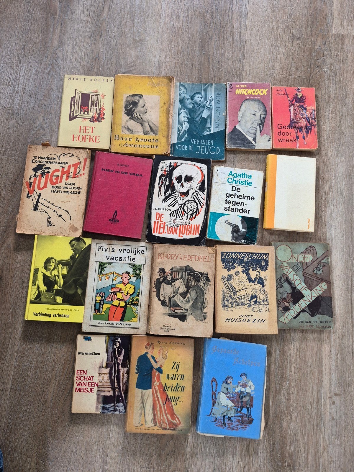 oude boeken 18 stuks, Ophalen, Gelezen