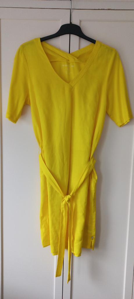 Sandwich linen Amsterdam jurk maat 42 zgan, Kleding | Dames, Jurken, Geel, Maat 42/44 (L), Ophalen of Verzenden, Zo goed als nieuw
