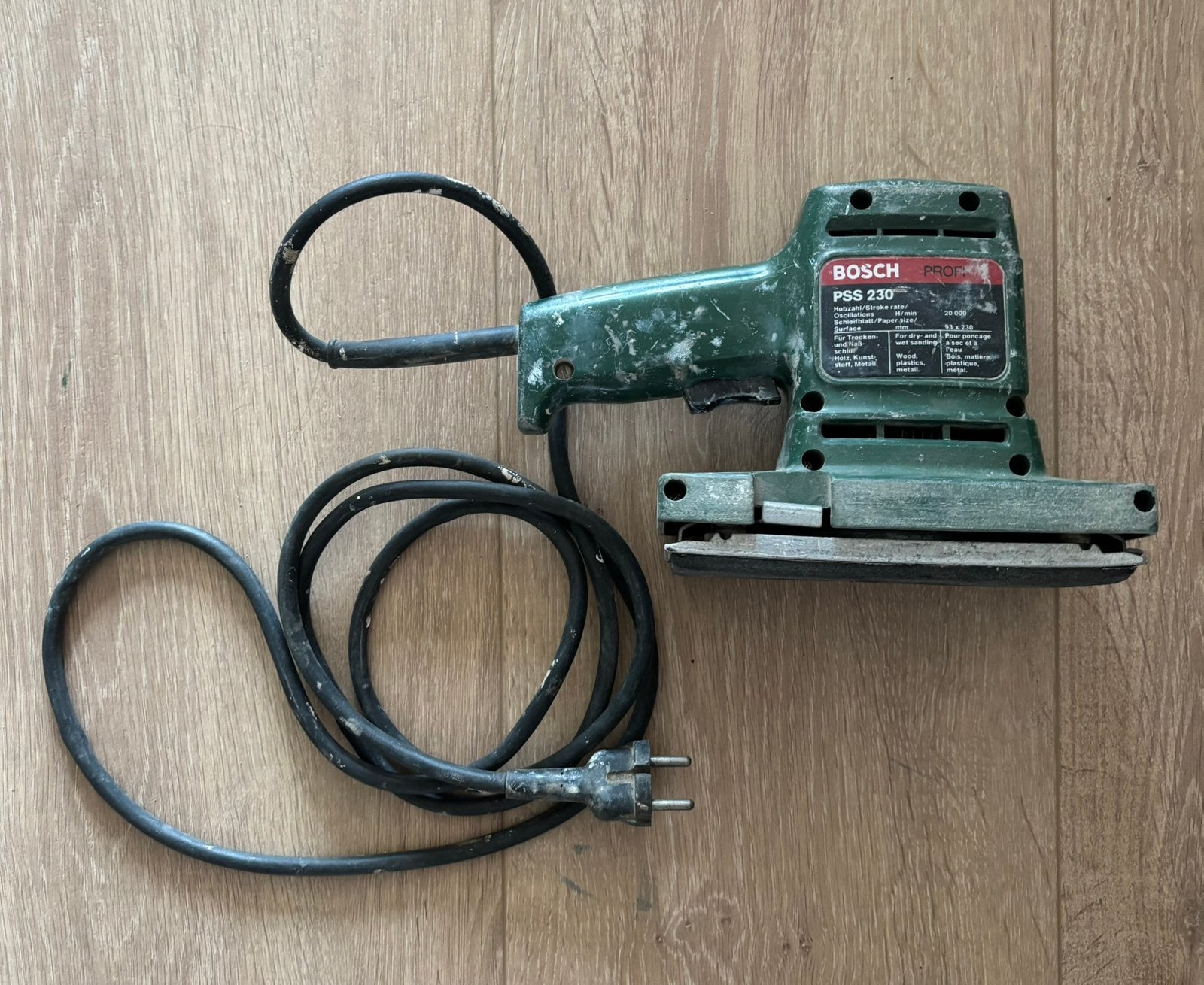 Bosch schuurmachine PSS 230, Ophalen, Gebruikt, Minder dan 600 watt, Vlakschuurmachine