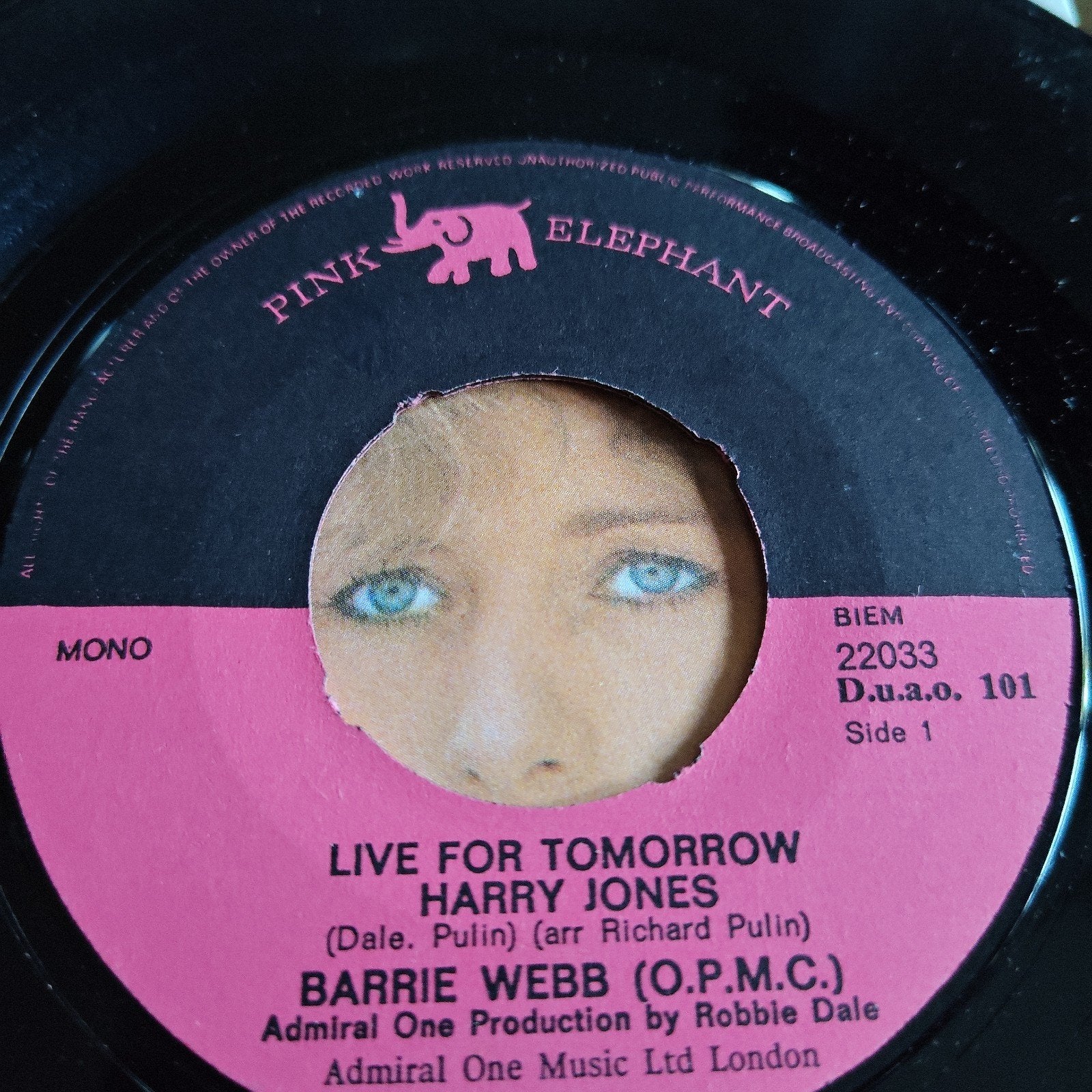 Billy  Webb- Live For Tomorrow / Harry Jones (O.P.M.C.), Gebruikt, Originele persing, 7 inch, Ophalen of Verzenden