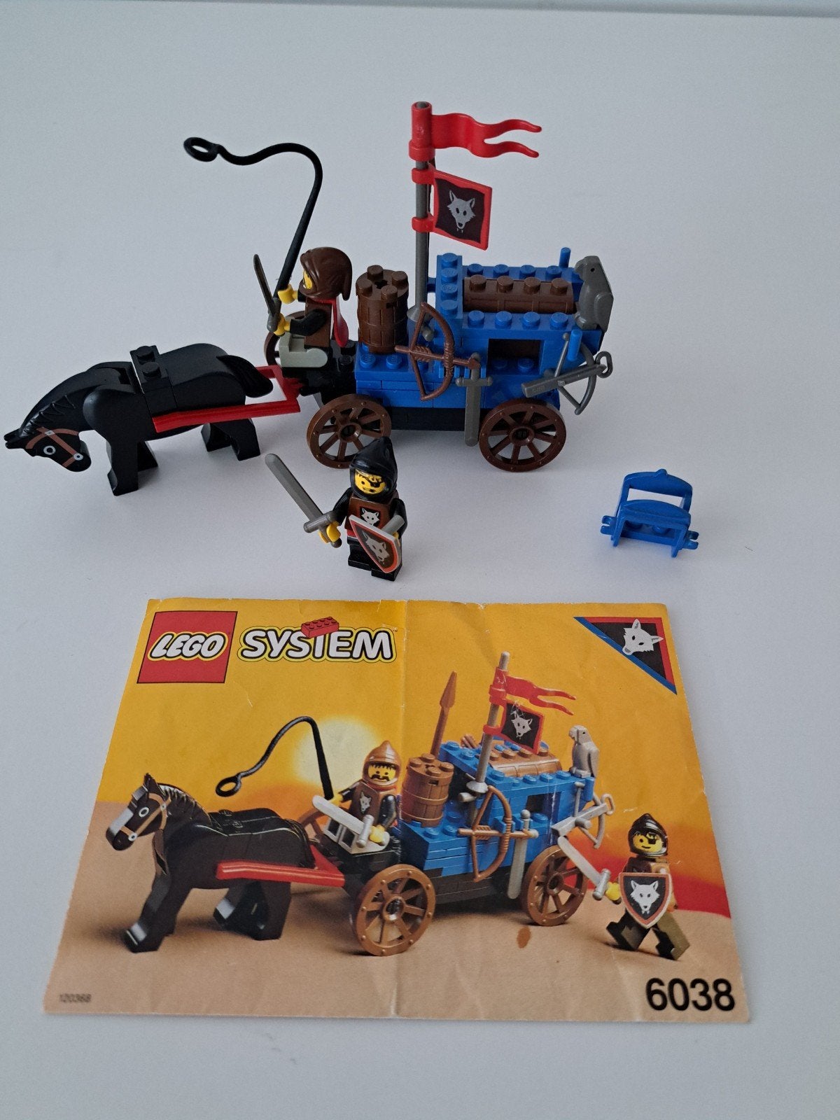 Lego System 6038 Wolfpack Renegades met paard en kar, Gebruikt, Lego, Ophalen of Verzenden, Castle