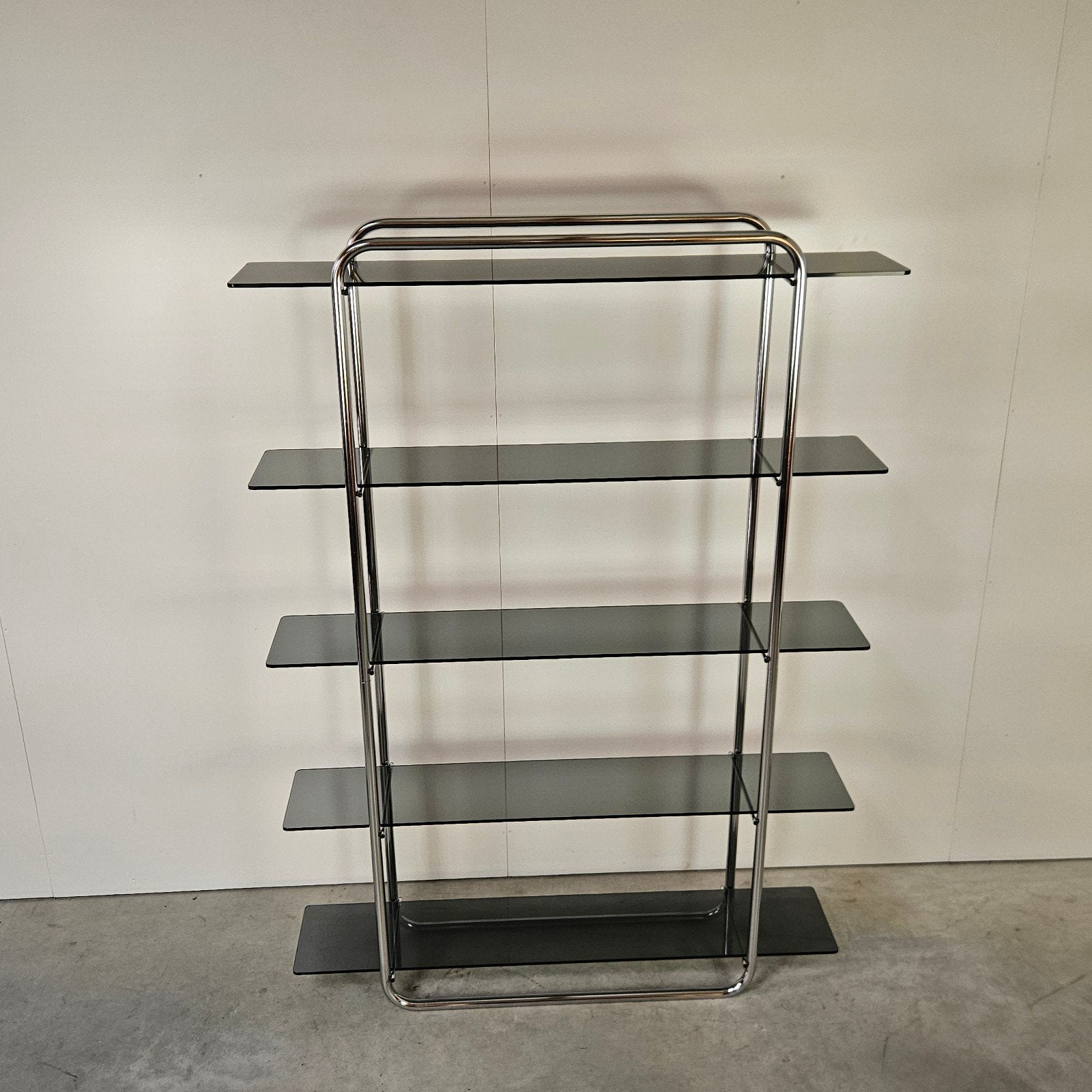 Vintage wandrek chroom en rookglas, Verzamelen, Ophalen of Verzenden, Huis en Inrichting