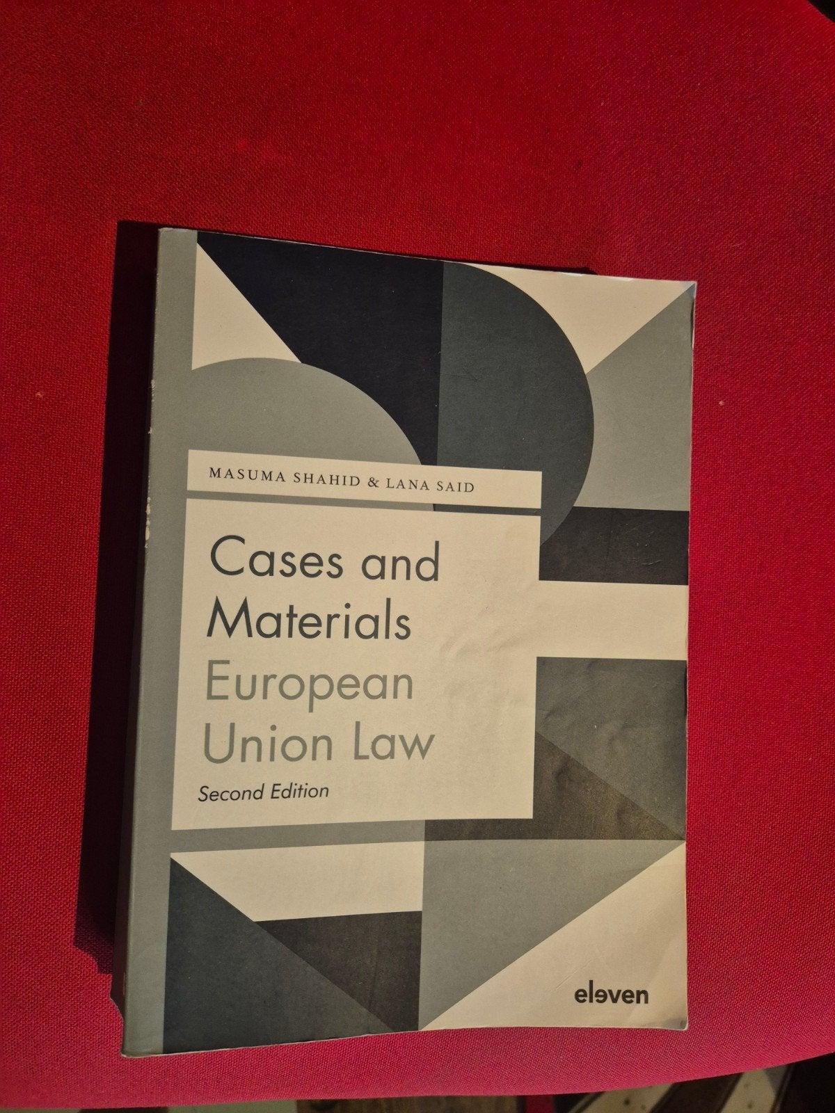 Cases and Materials European Union Law - Tweede Editie, Gelezen, Ophalen of Verzenden, WO, Gamma