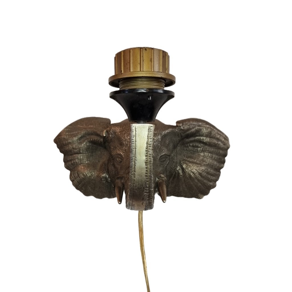 Olifanten wandlamp massief messing, Overige materialen, Nieuw, Goud, Wandlamp