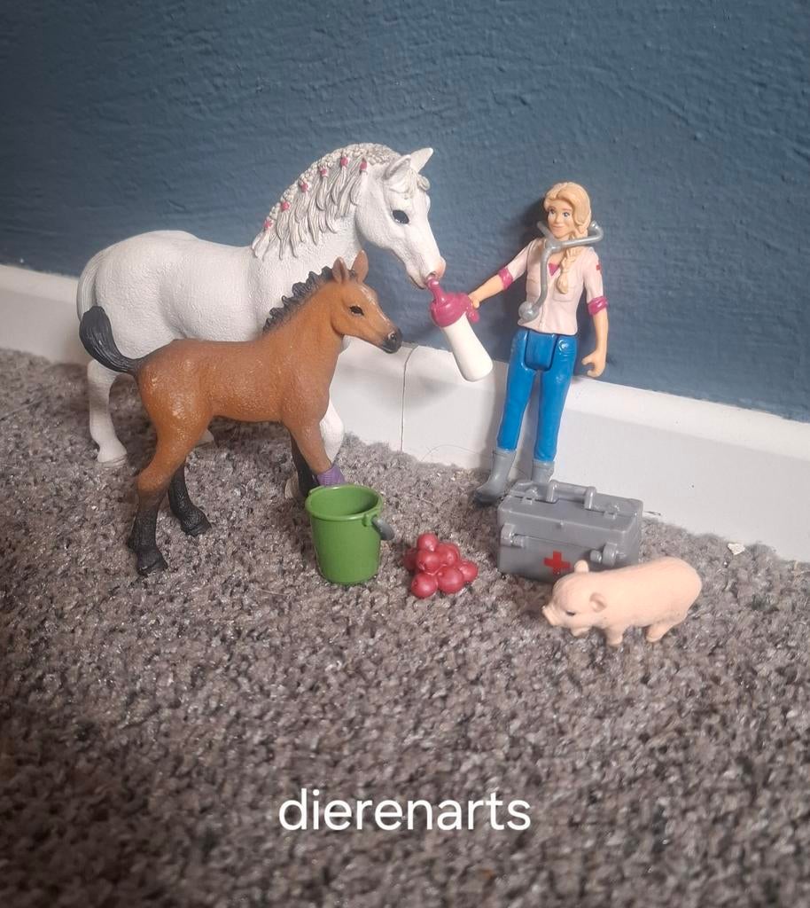 Schleich dierenarts, Ophalen of Verzenden, Zo goed als nieuw
