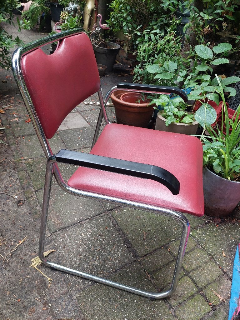 Eetkamerstoel keukenstoel a la Gispen buisframe, Huis en Inrichting, Ophalen, Gebruikt, Twee, Overige kleuren