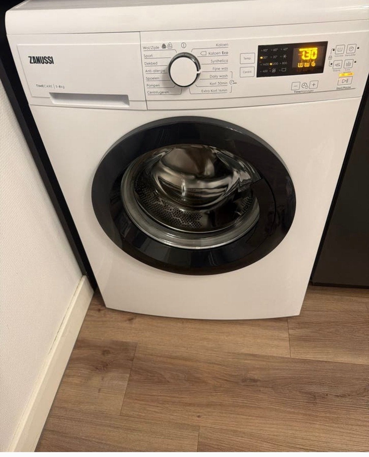 Zanussi TimeCare Wasmachine - Zo goed als nieuw, Witgoed en Apparatuur, Ophalen, Zo goed als nieuw, Voorlader, Kort programma