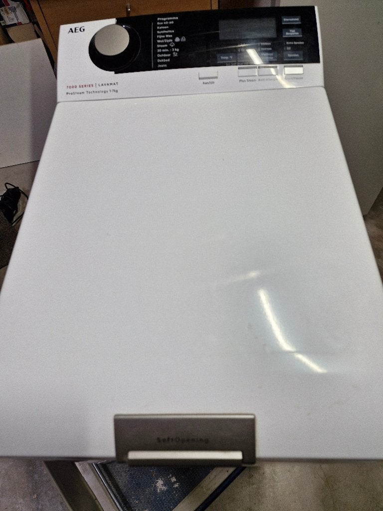 AEG wasmachine bovenlader, Ophalen, Gebruikt, Bovenlader, Energieklasse A of zuiniger