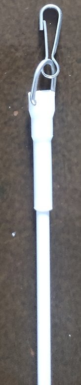 Trekstang gordijn wit metaal 100 cm lang., Ophalen of Verzenden, Zo goed als nieuw, Wit