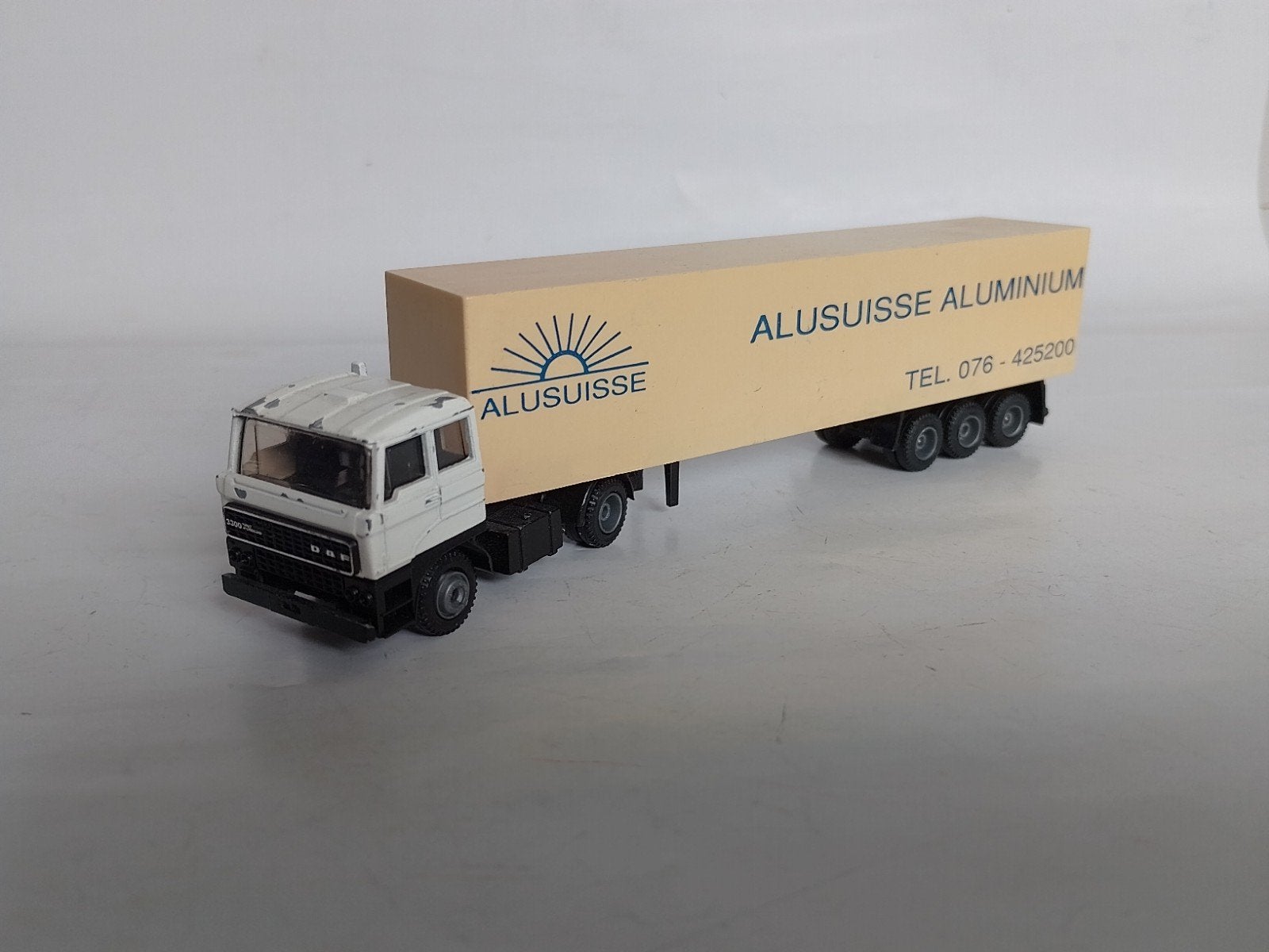 DAF 3300 Alusuisse Aluminium Breda 1:87, Hobby en Vrije tijd, Modelauto's | 1:87, Ophalen of Verzenden, Gebruikt, Bus of Vrachtwagen