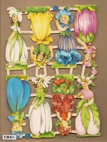 Bloemenkinderen klein poezieplaatjes 7359, Ophalen of Verzenden