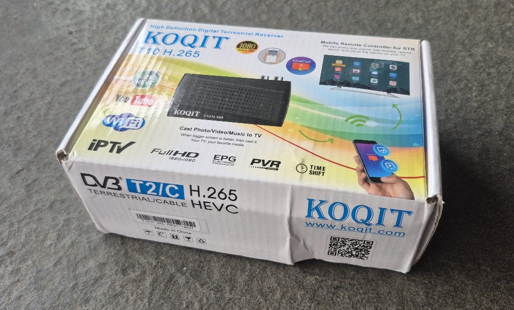 Koqit T10 H.265 High Definition Digital Cable Receiver, Ophalen of Verzenden, Zo goed als nieuw