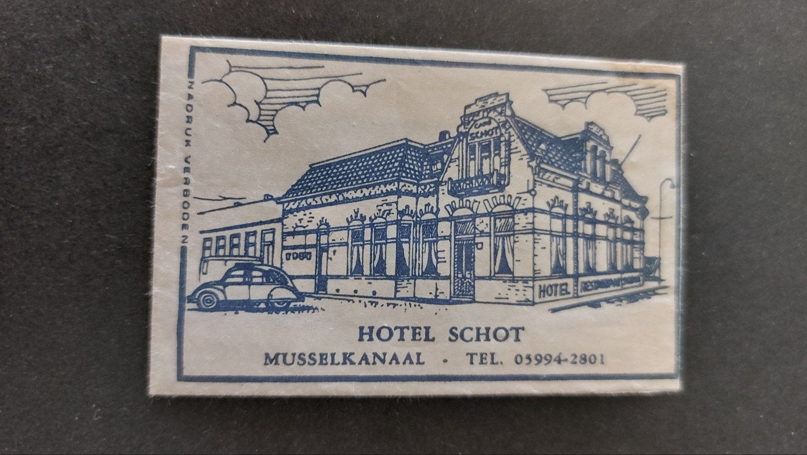 Musselkanaal, Hotel Schot, Verzenden, Nederland