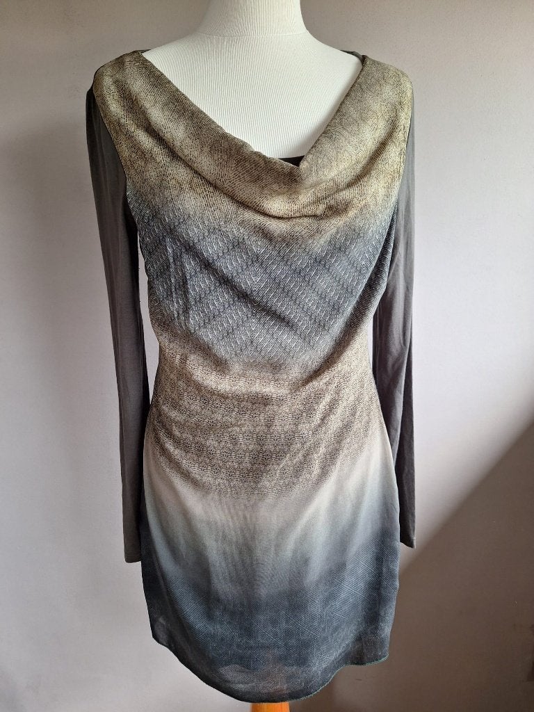 Nieuwe groene stretch jurk print van Geisha, S, Geisha, Nieuw, Ophalen of Verzenden, Maat 36 (S)