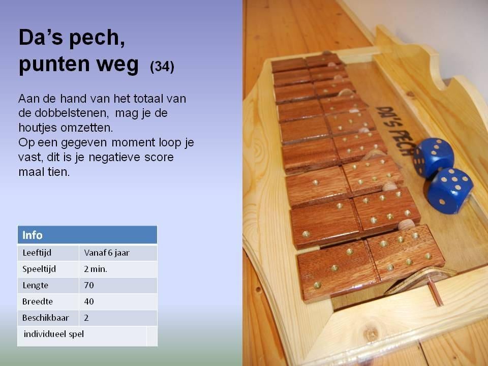 Dobbelspel, Een of twee spelers, Ophalen, Zo goed als nieuw, Joukes oud Hollandse spellen