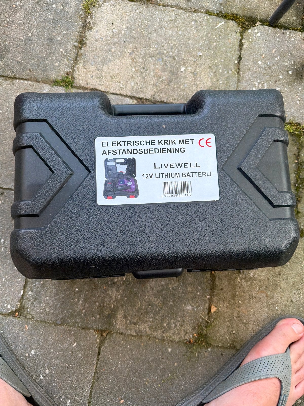 Elektrische krik met afstandsbediening - Livewell 12V, Ophalen, Gebruikt, Elektrisch, Schaarkrik
