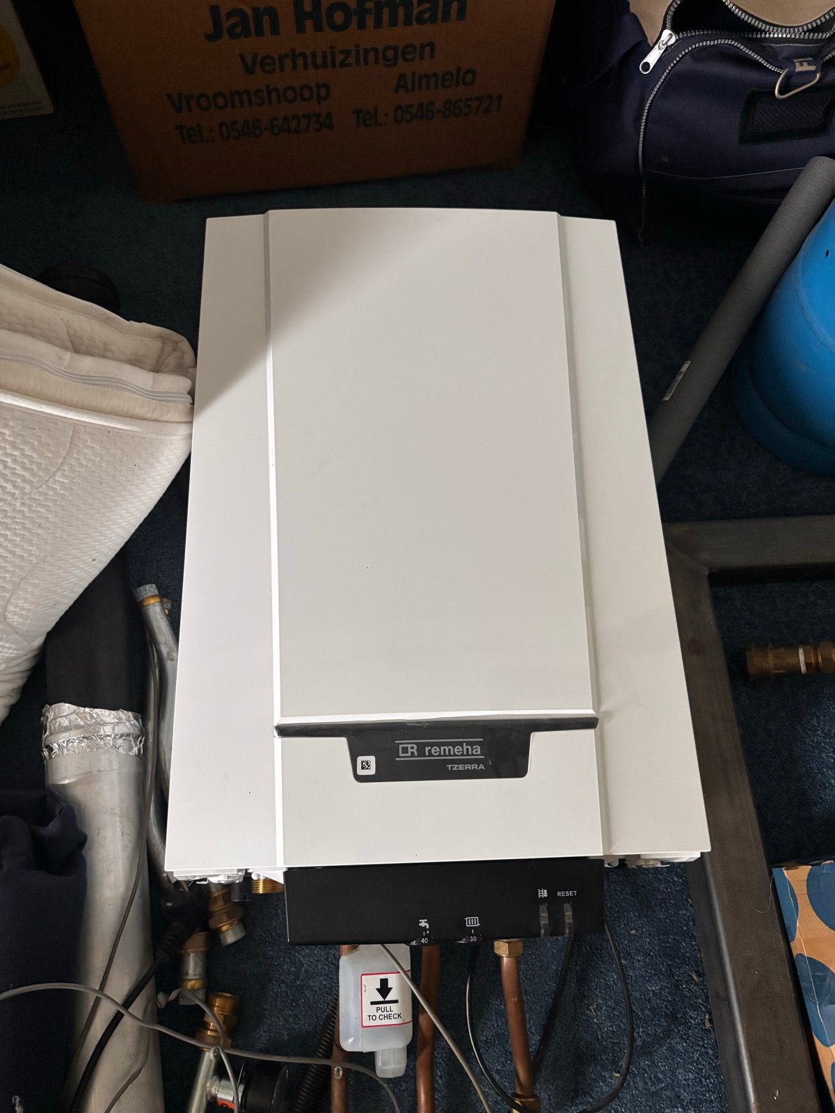 Remeha Tzerra M 39c Plus CCS CV-ketel met thermostaat, Ophalen, Gebruikt, Hoog rendement (Hr), Cv-ketel of Combi-ketel