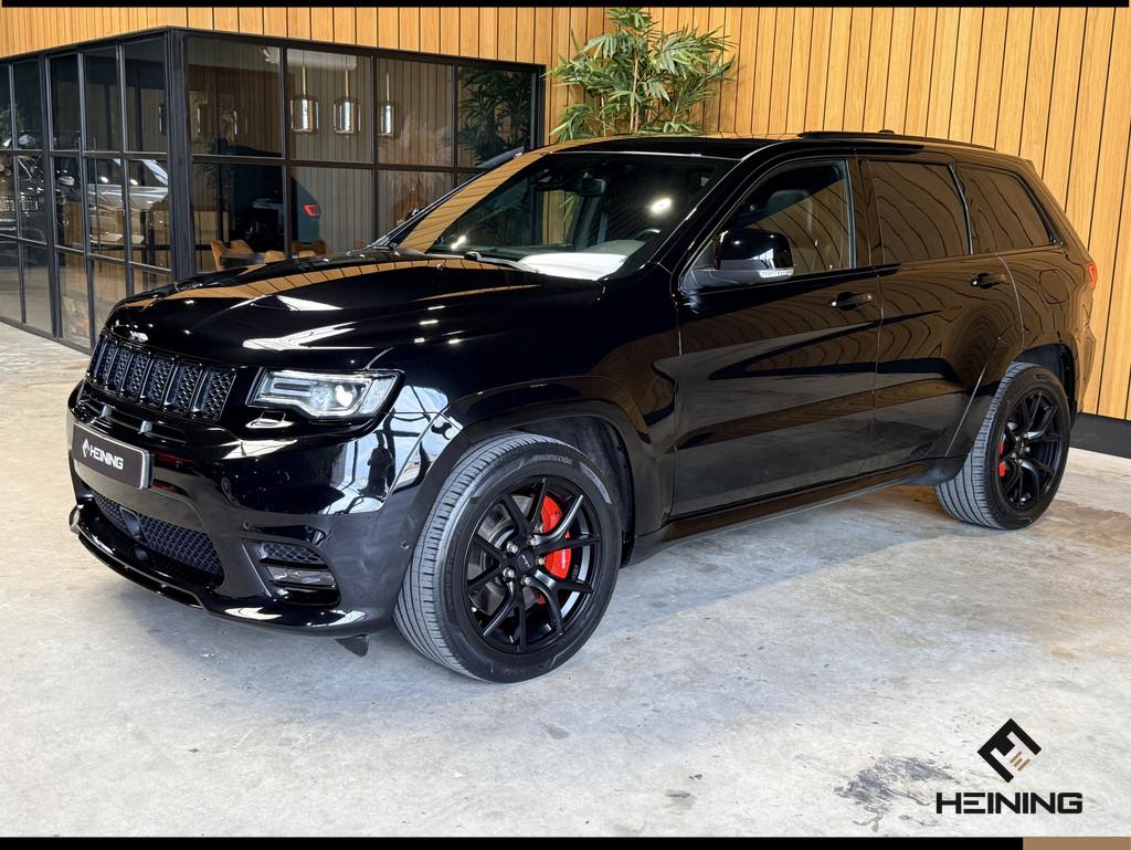Jeep Grand Cherokee 6.4 V8 SRT8. Grijs Kenteken. Navi. Apple, Auto's, Gebruikt, Zwart, Bedrijf, 468 pk