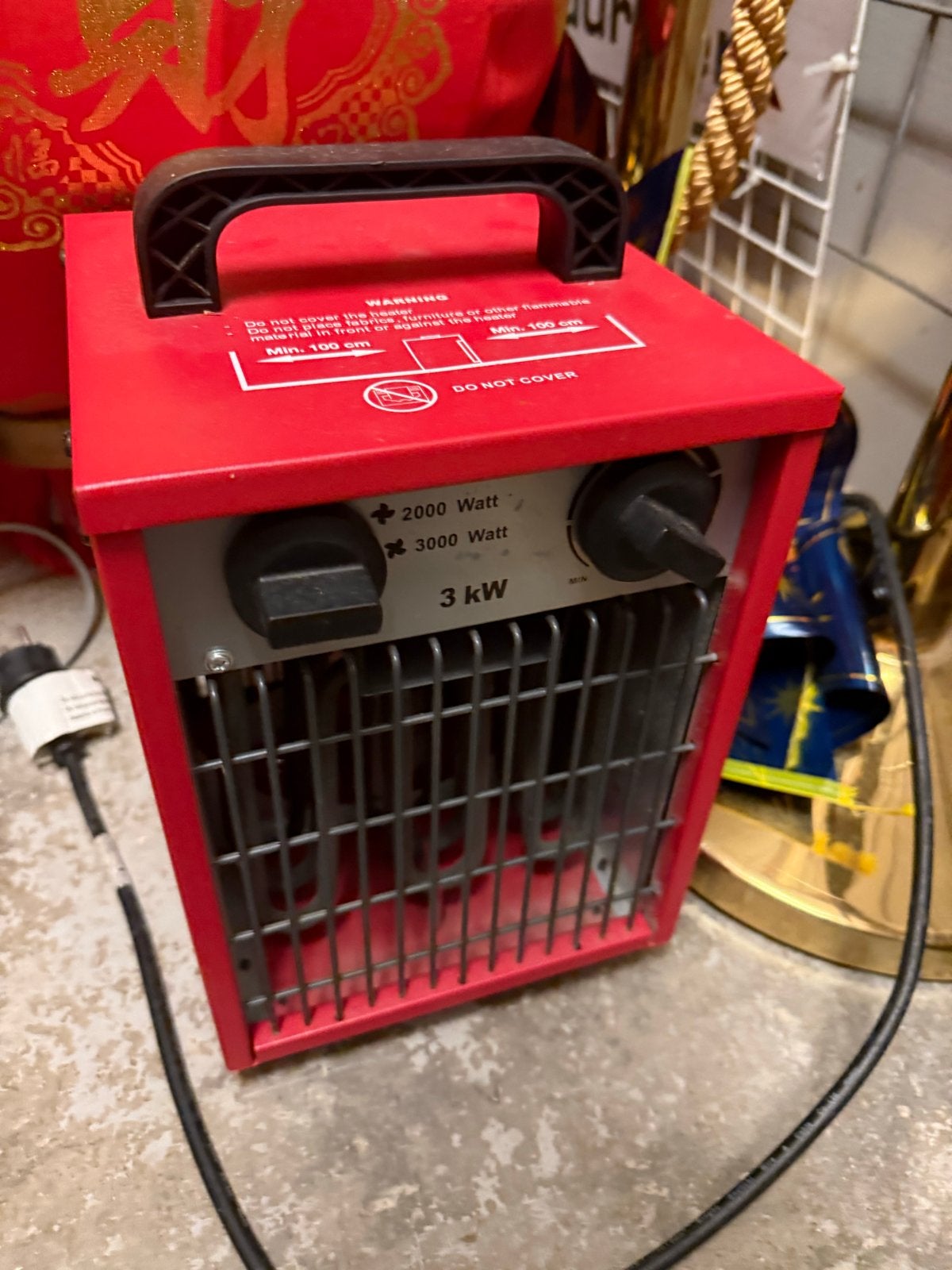 Heater, ideaal voor werkplaats of garage, Doe-het-zelf en Verbouw, Verwarming en Radiatoren, Ophalen of Verzenden, Gebruikt, 800 watt of meer