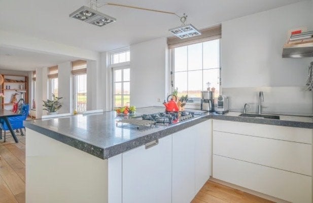 Miele 5-pits gaskookplaat 'gas-op-glas' KM 391 G, Ophalen, Gebruikt, Minder dan 85 cm, Inbouw