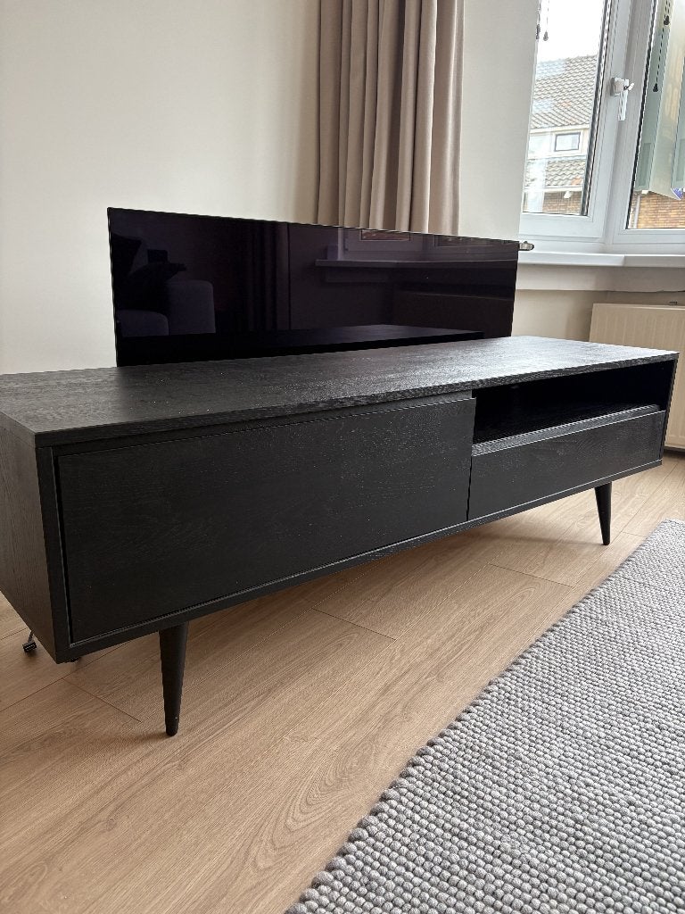 WOOOD Tygo TV-meubel, 100 tot 150 cm, Eikenhout, Ophalen of Verzenden, Zo goed als nieuw