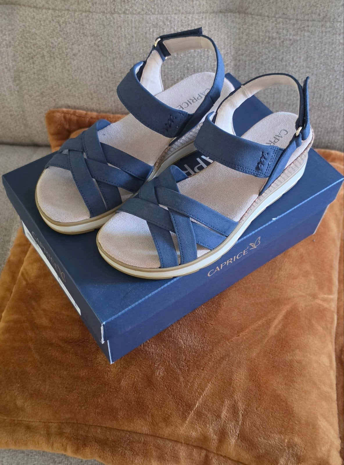 Caprice Sandalen Blauw - Maat 38, Kleding | Dames, Blauw, Nieuw, Caprice, Sandalen of Muiltjes
